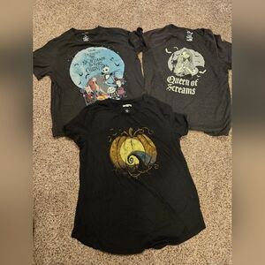 Womens Nightmare Before Christmas Graphic Tees-Size Large